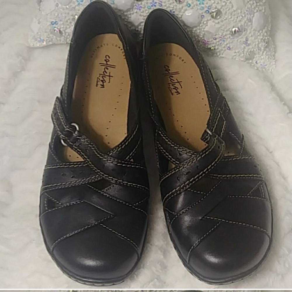 Clarks Black Mary Janes